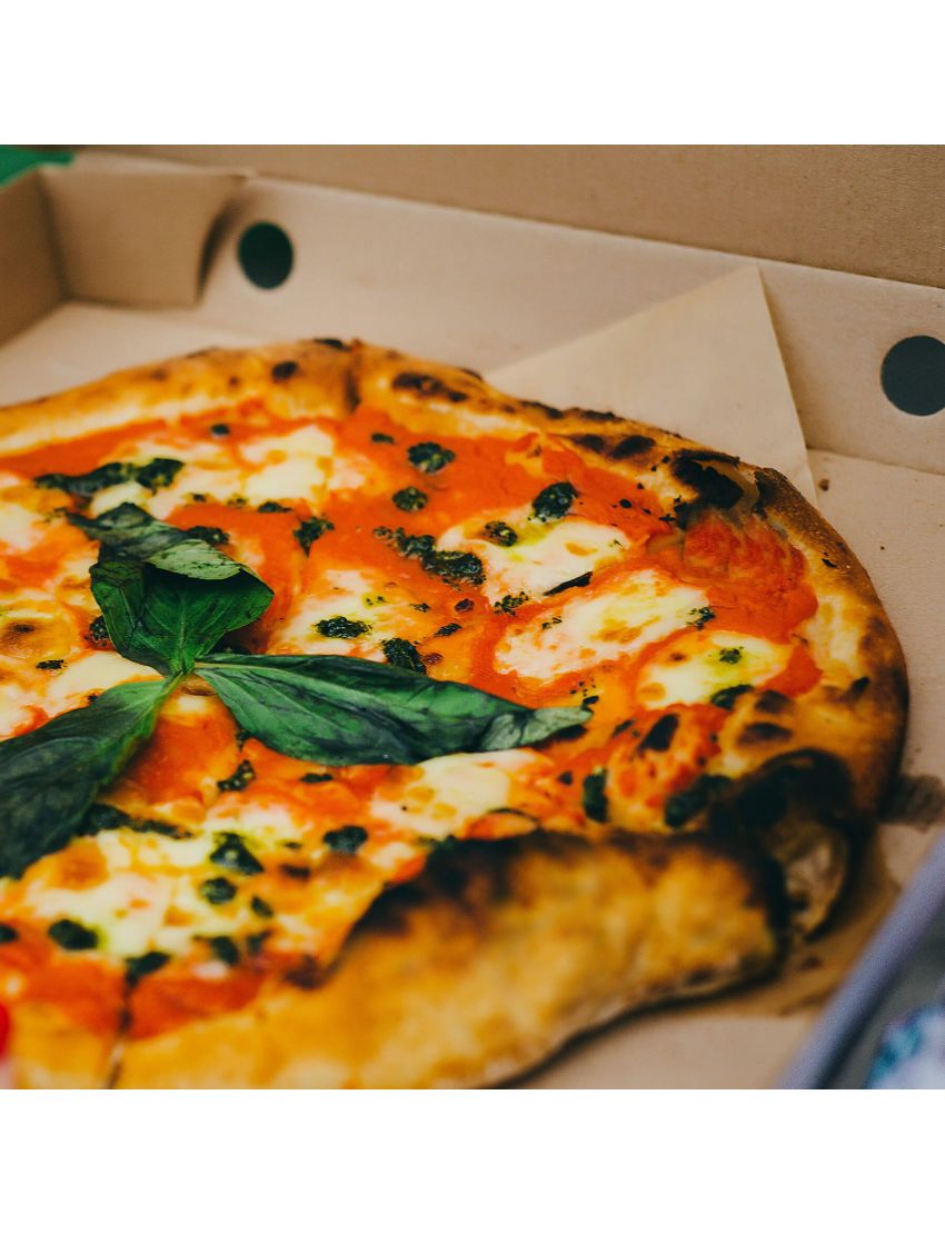 Stainless steel pizza peel with wooden handle