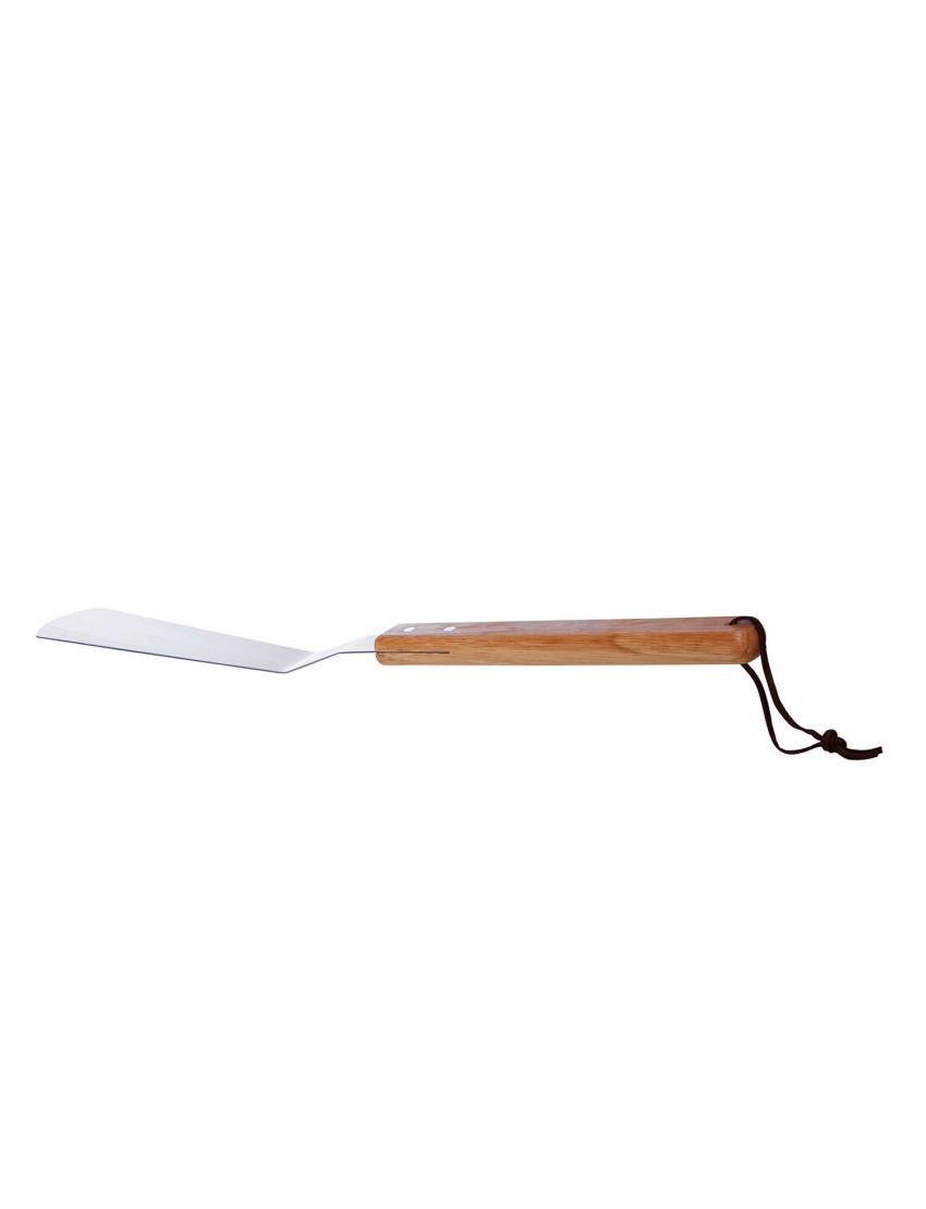 Pizza peel with wooden handle