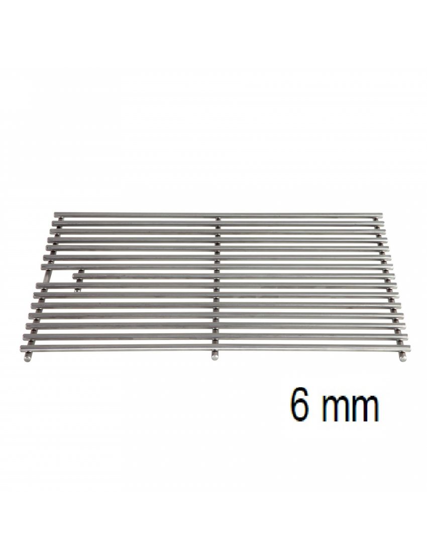 Set of 6 mm stainless steel grates for CHEF-XL