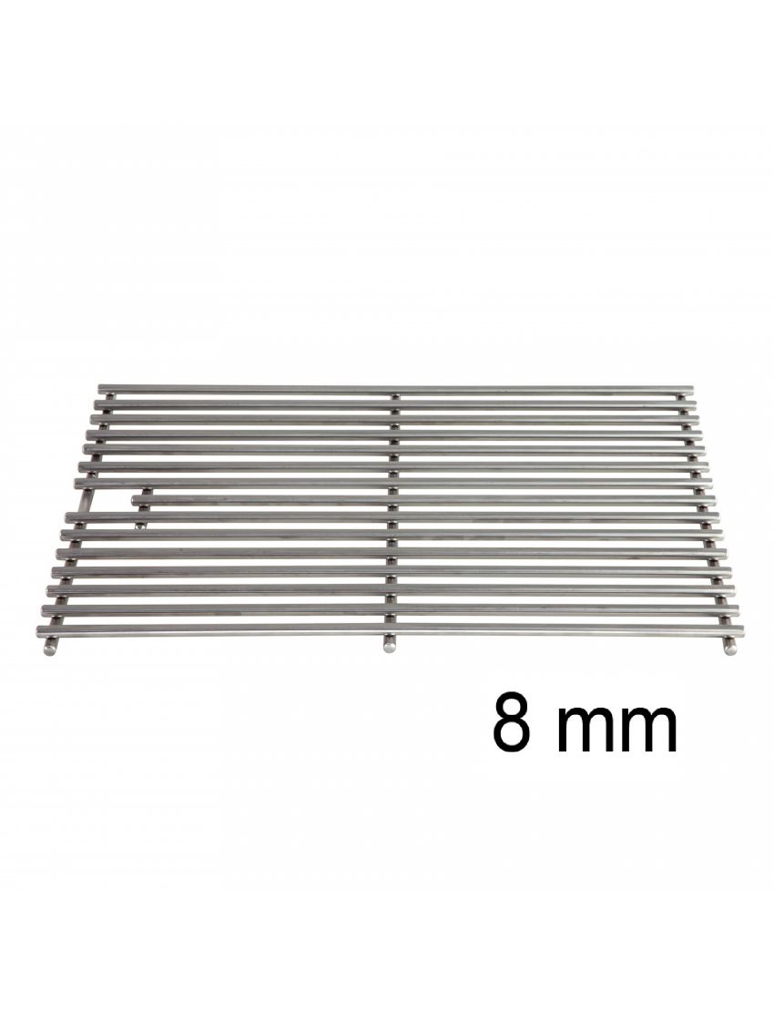 Set of 8 mm stainless steel grates for CHEF-M