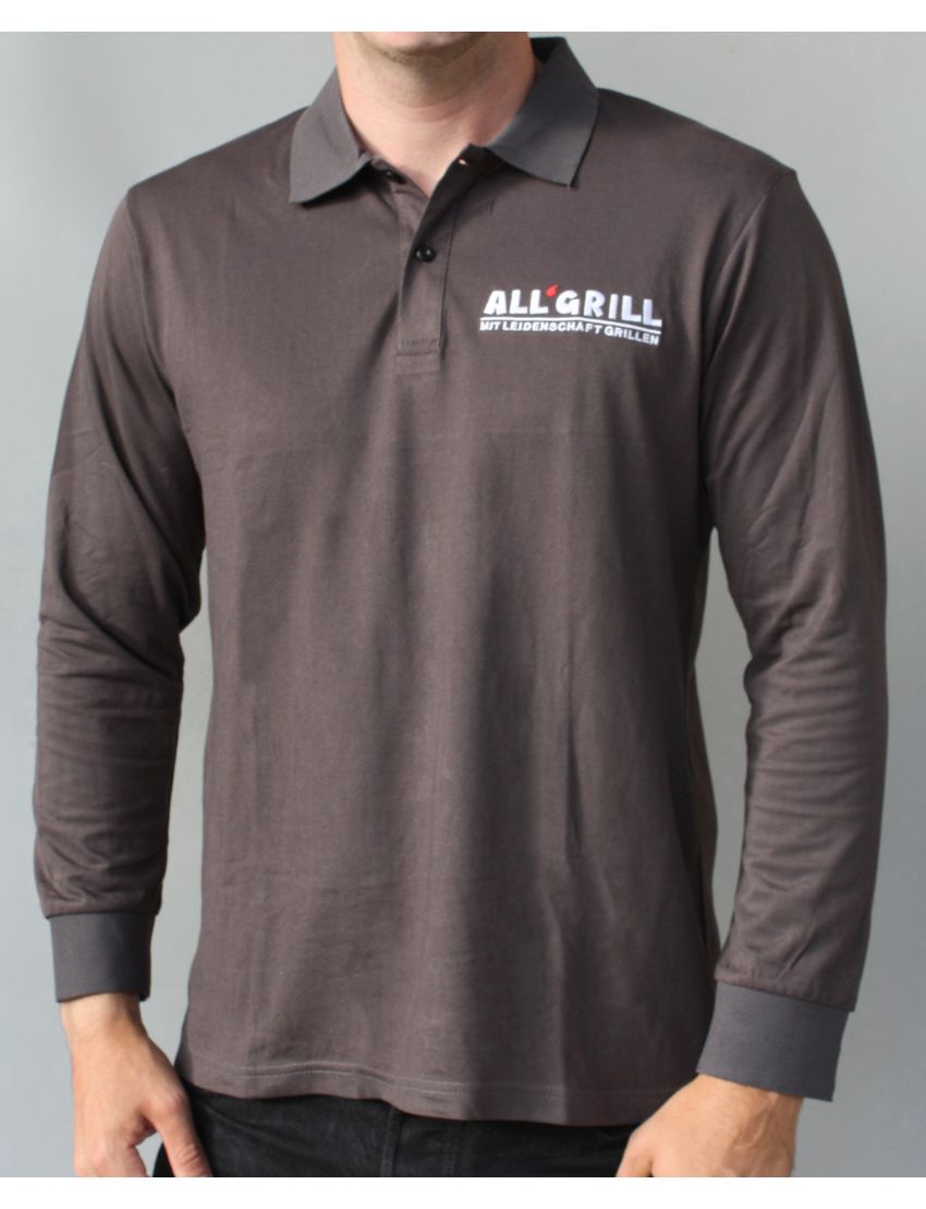 ALLGRILL long-sleeved polo shirt, size 3XL
