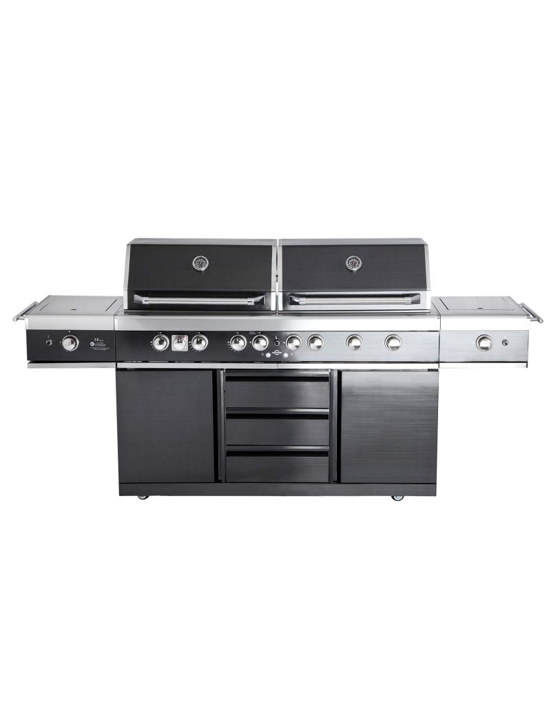 TOP-LINE - ALLGRILL EXTREM Light Steakzone® - BLACK with Air System