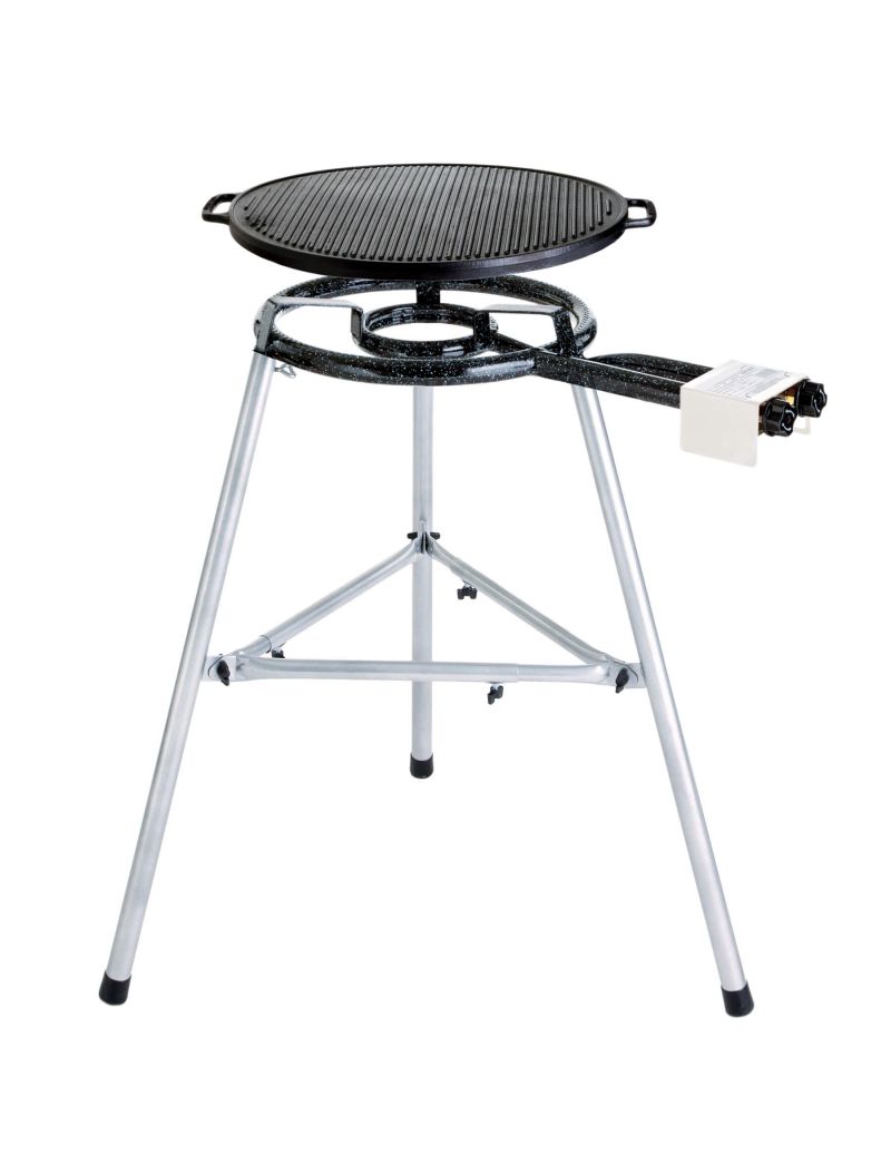 Cast iron grill plate set 2 with lighter