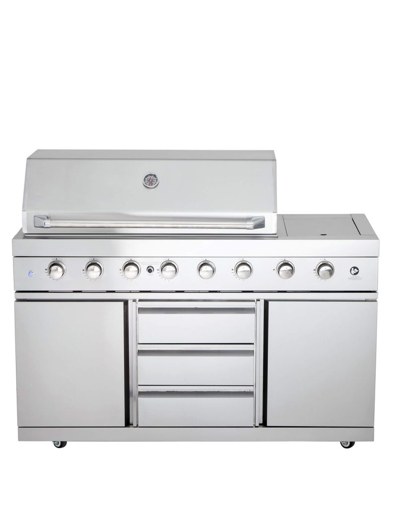 Basic grill module with side burner incl. Airsystem
