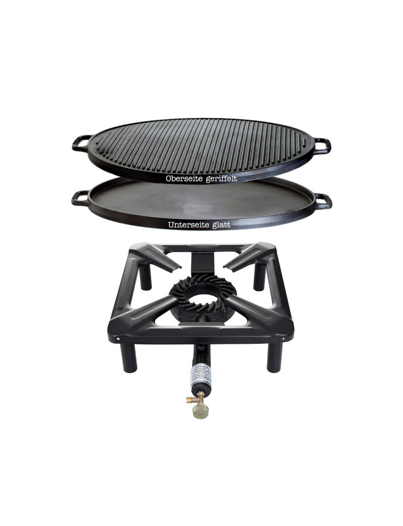 Table cooking set (large) with cast iron grill Ø 55 cm - without ignition guard