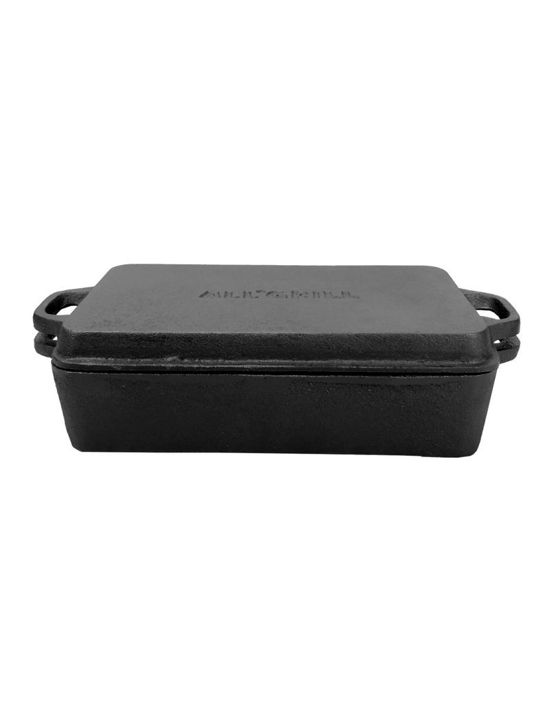 Combined 2-in-1 cast iron casserole 28x17x6 cm + lid 28x17x3 cm