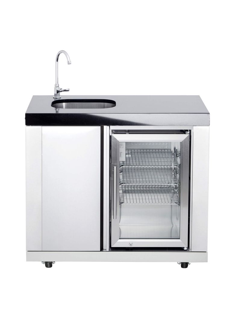 Module 1 – Combination of sink and refrigerator (sink on the left)