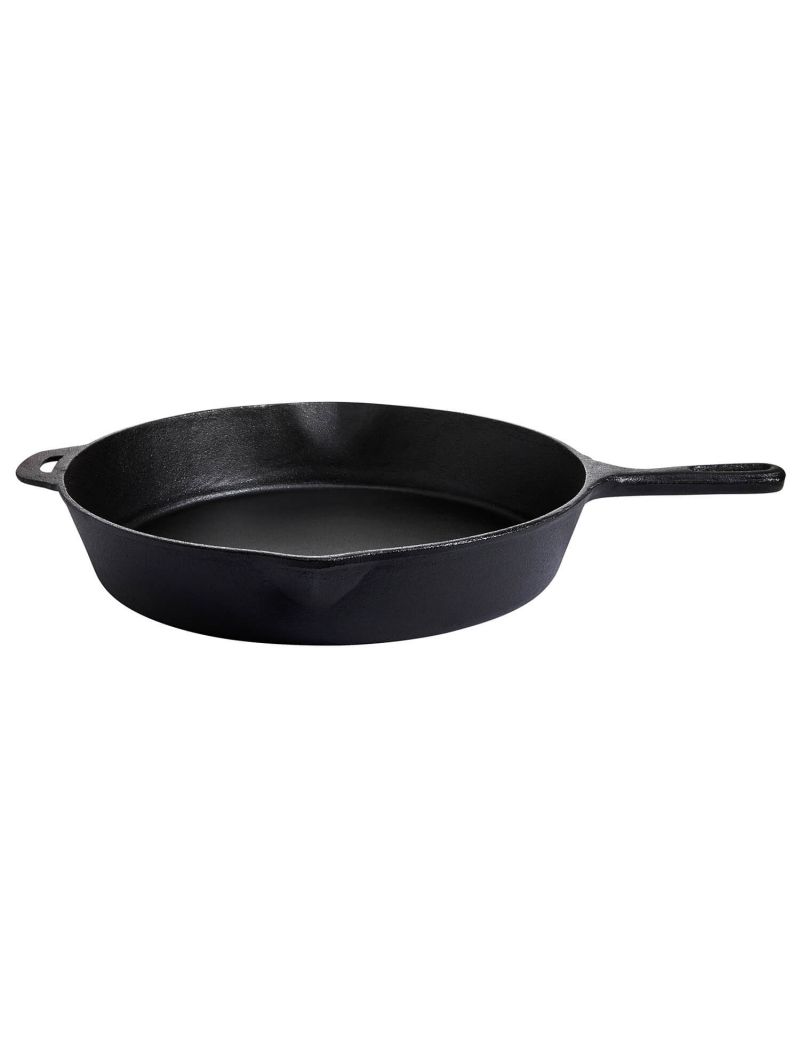 Cast iron pan with short handle and grip, Ø 30 cm