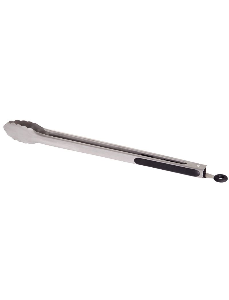 Stainless steel barbecue/grill tongs, length 41 cm