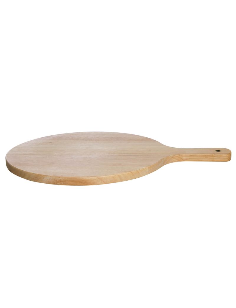 Wooden board with handle for pizza and flammkuchen