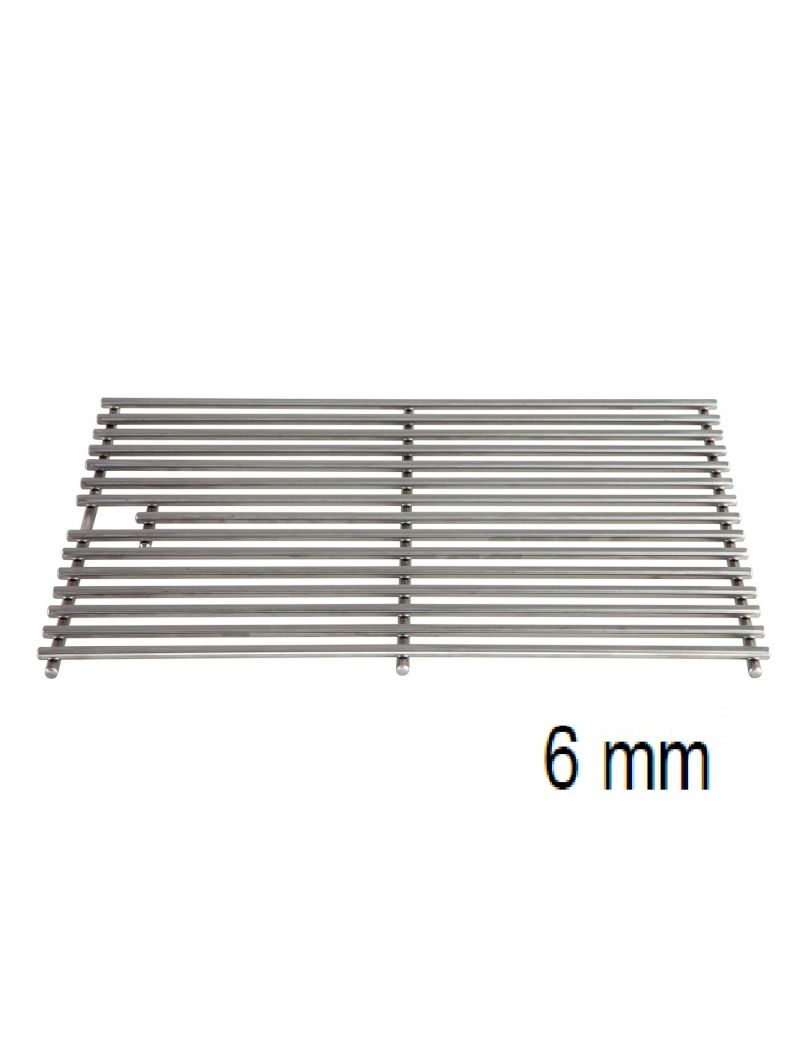 Set of 6 mm stainless steel grates for CHEF-XL