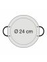 Polished steel paella pan Ø 24 cm