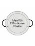 Polished steel paella pan Ø 26 cm