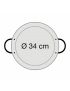 Polished steel paella pan Ø 34 cm