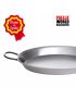 Polished steel paella pan Ø 130 cm with 6 handles