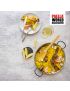 Polished steel paella pan Ø 130 cm with 6 handles
