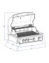 TOP-LINE - ALLGRILL CHEF L Black - BUILT-IN with air system