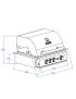 TOP-LINE - ALLGRILL CHEF M Black - BUILT-IN with air system