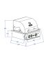 TOP-LINE - ALLGRILL CHEF S Black - BUILT-IN with air system