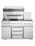 Basic grill module with side burner incl. Airsystem