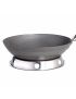 Original Chinese wok pan, Ø 33 cm and stainless steel wok ring