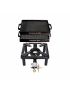 Cooking set for camping chair (small) with cast iron grill plate 32 x 32 cm - with lighter