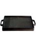 Table cooking set (small) with cast iron grill plate 32 x 32 cm, including gas hose and regulator
