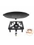 Small stove set with cast iron grill Ø 45 cm, including gas hose and regulator