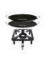 Table cooking set (large) with cast iron grill plate light Ø 42 cm - with lighter