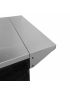 Stainless steel wall transition strip for cabinet with drawers