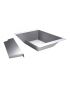 Stainless steel insert for charcoal with heat-conducting sheet metal for Extrem, Ultra, and Outdoorküche -deep-