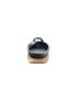 Cast iron pan - oval - with 2 handles Ø 21x15.5 cm and wooden base
