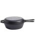 2 in 1 – cast iron pot and pan, Ø 26 cm