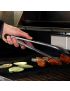 Stainless steel barbecue/grill tongs, length 23 cm