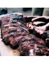 Stainless steel pork rib holder, 30 x 18 x 8 cm
