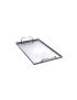 Stainless steel speed tray with 2 handles, 39.5 x 19 x 1 cm