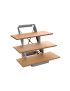 Stainless steel smoking board, foldable, including cedar wood boards