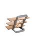 Stainless steel smoking board, foldable, including cedar wood boards