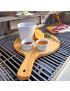 Wooden board with handle for pizza and flammkuchen