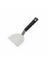 Stainless steel burger spatula with plastic handle, length 28.8 cm