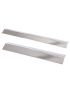 Wide stainless steel flame plate, adjustable 35-60 cm / 13.5 cm